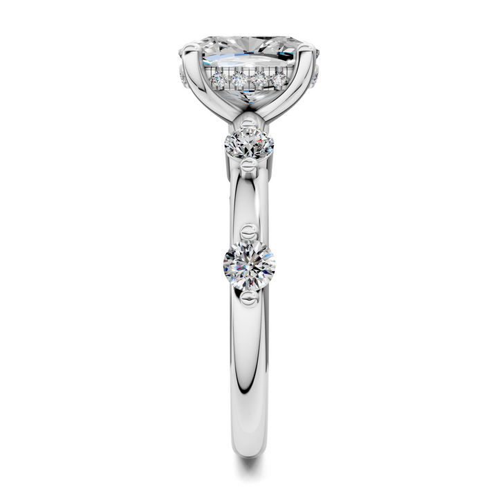 Serena Hidden Halo Accent Ring