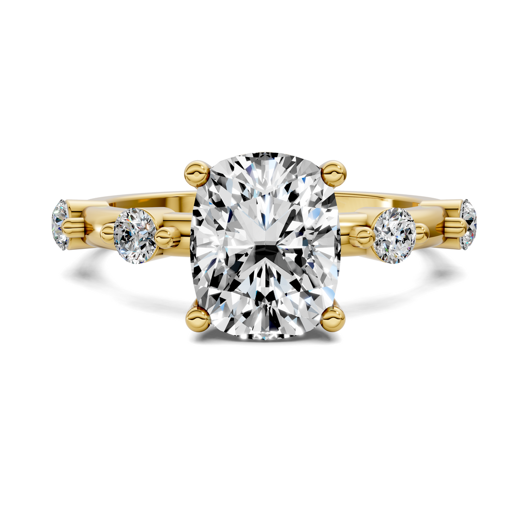 Serena Hidden Halo Accent Ring
