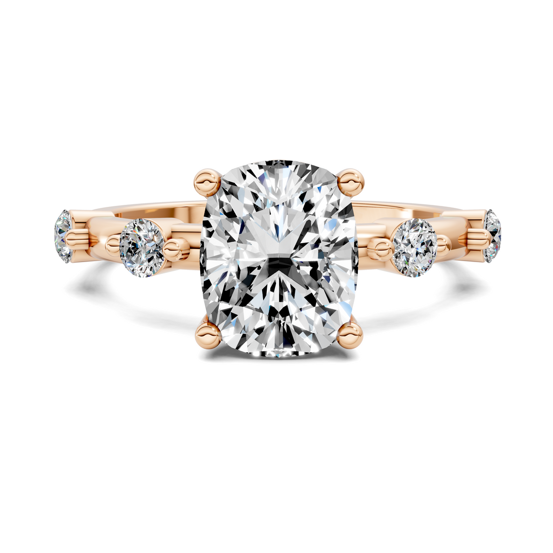 Serena Hidden Halo Accent Ring Setting