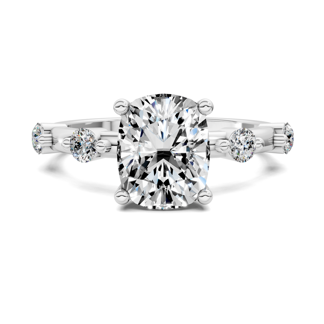 Serena Hidden Halo Accent Ring Setting