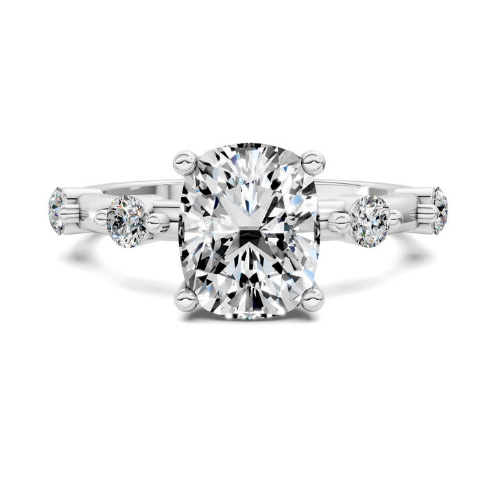 Serena Hidden Halo Accent Ring