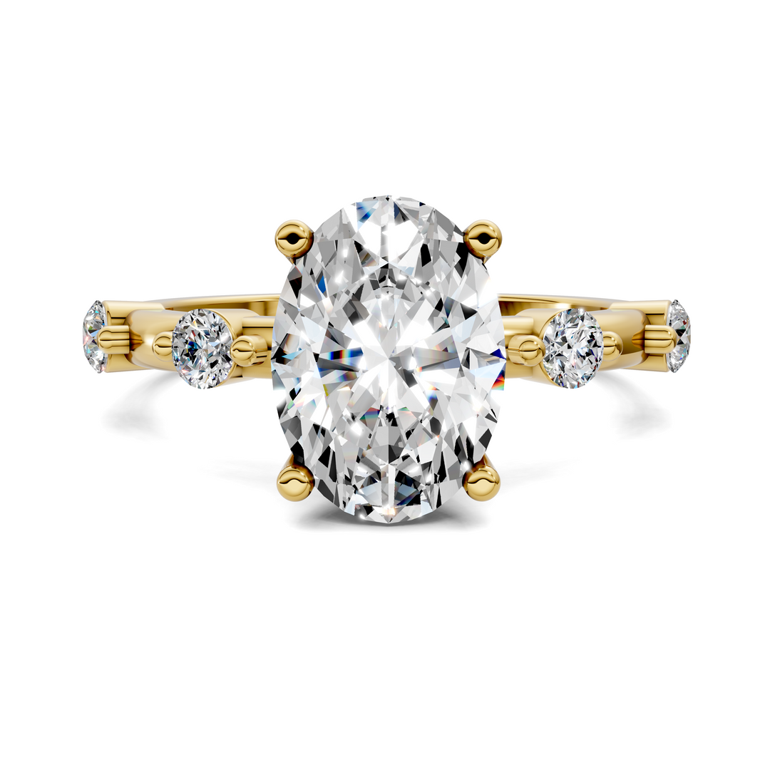 Serena Hidden Halo Accent Ring Setting