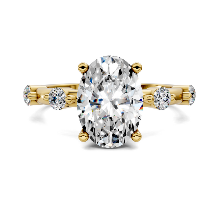 Serena Hidden Halo Accent Ring