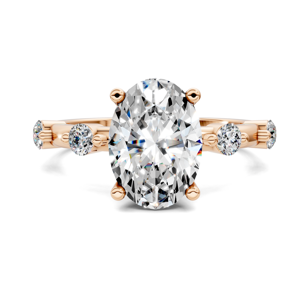 Serena Hidden Halo Accent Ring