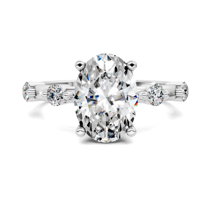 Serena Hidden Halo Accent Ring
