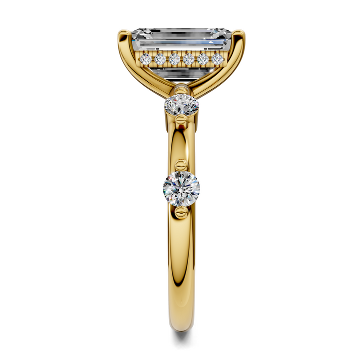 Serena Hidden Halo Accent Ring