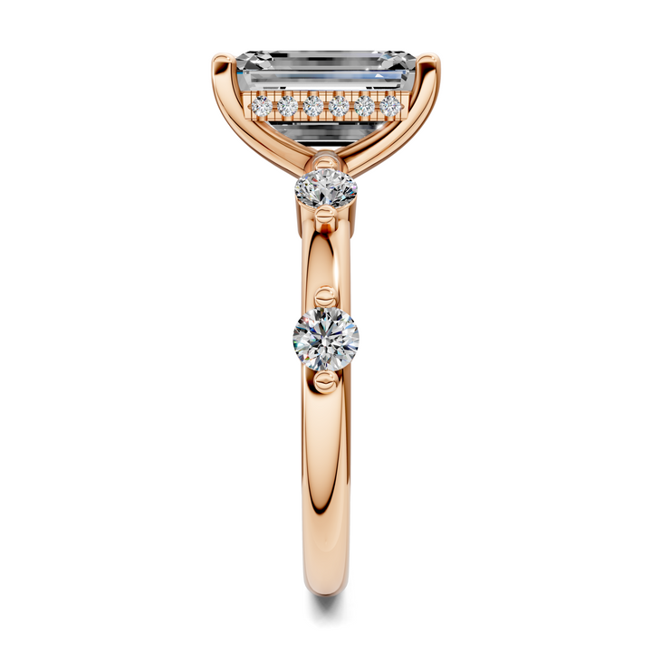 Serena Hidden Halo Accent Ring