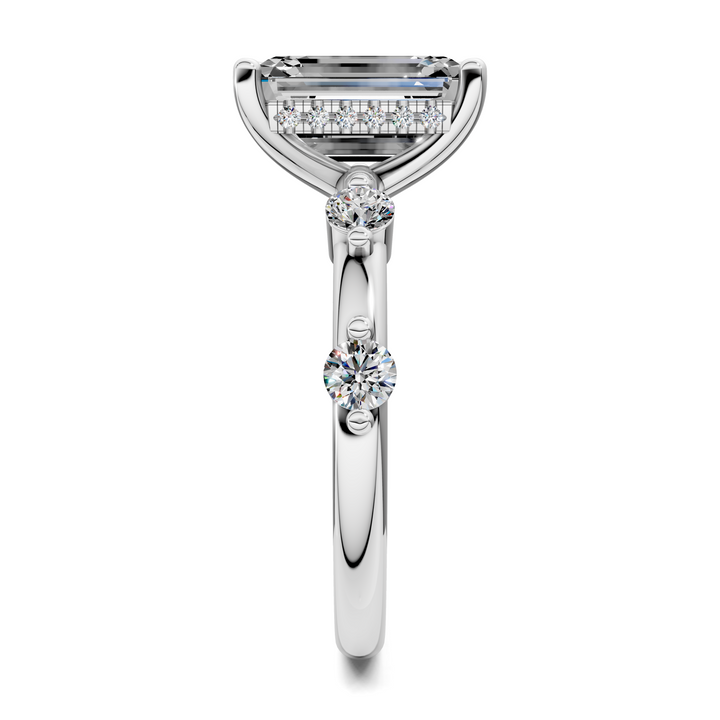 Serena Hidden Halo Accent Ring