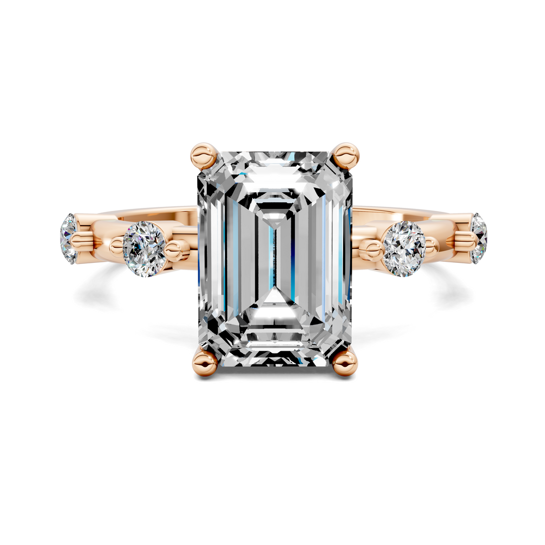 Serena Hidden Halo Accent Ring