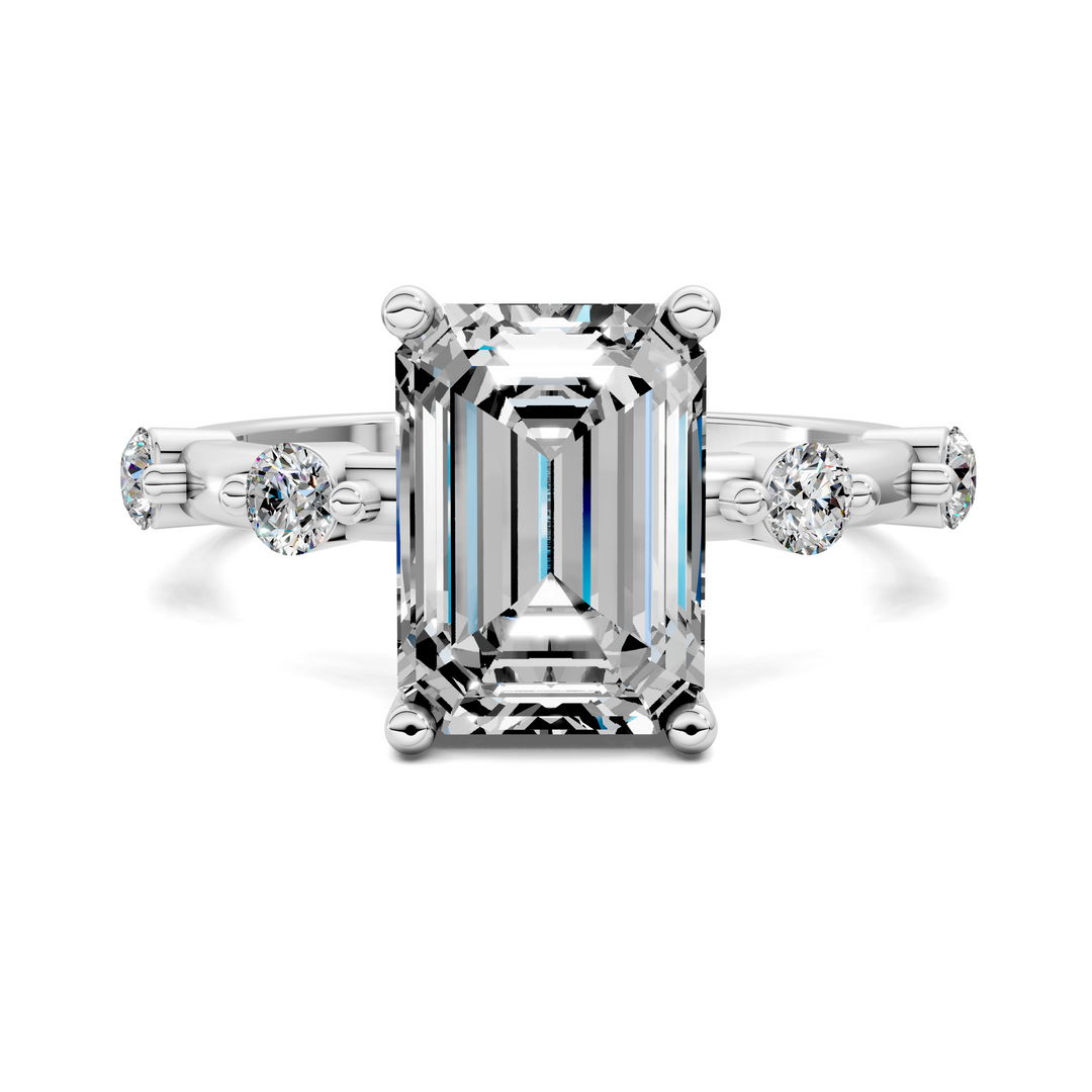 Serena Hidden Halo Accent Ring Setting
