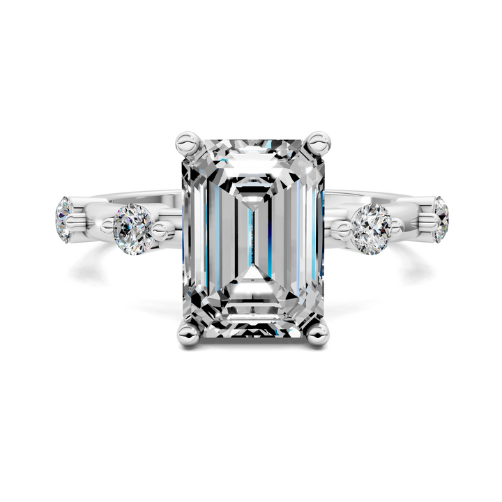 Serena Hidden Halo Accent Ring