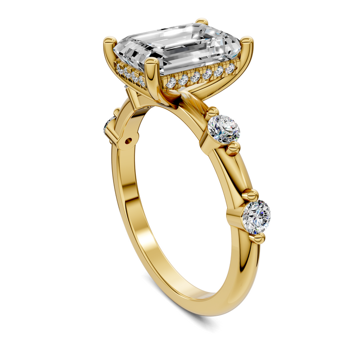 Serena Hidden Halo Accent Ring