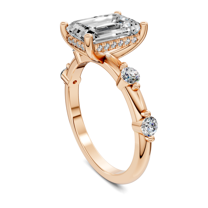 Serena Hidden Halo Accent Ring