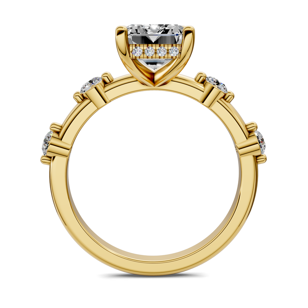 Serena Hidden Halo Accent Ring