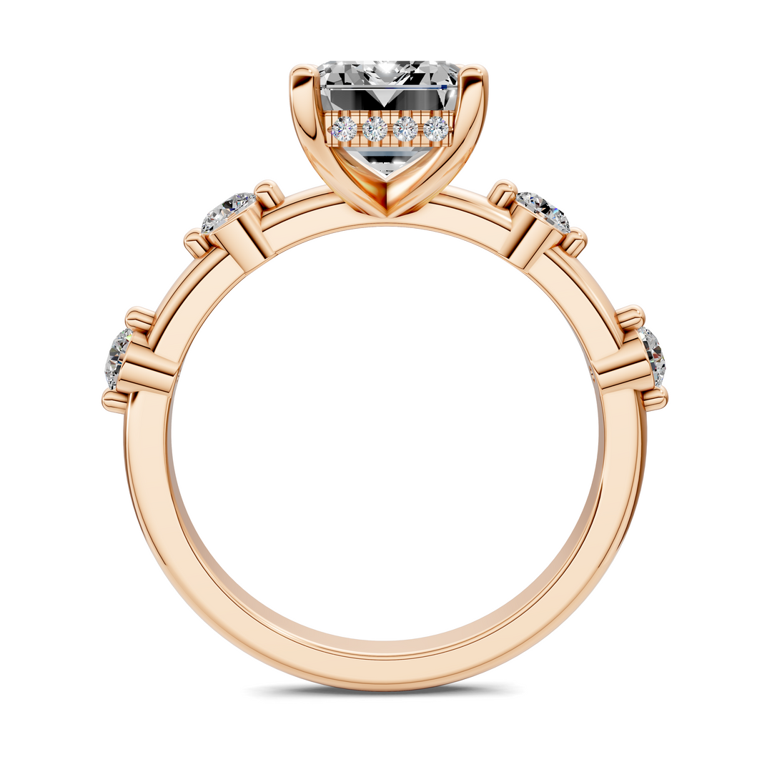 Serena Hidden Halo Accent Ring
