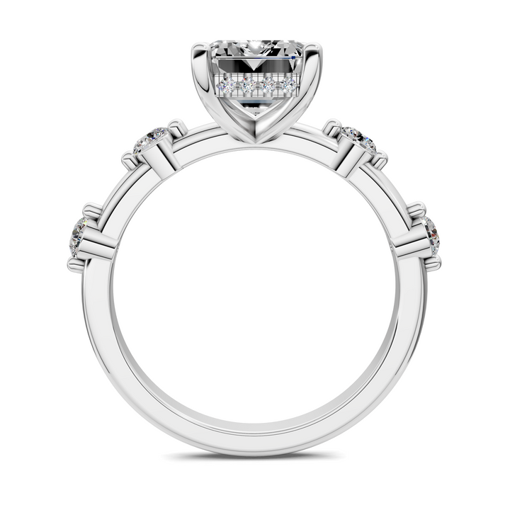 Serena Hidden Halo Accent Ring