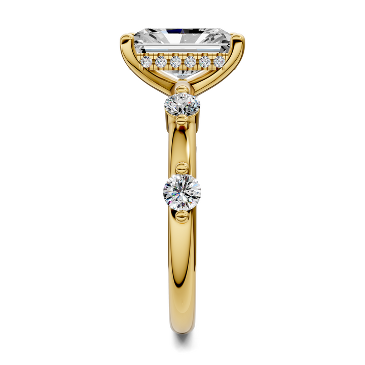 Serena Hidden Halo Accent Ring