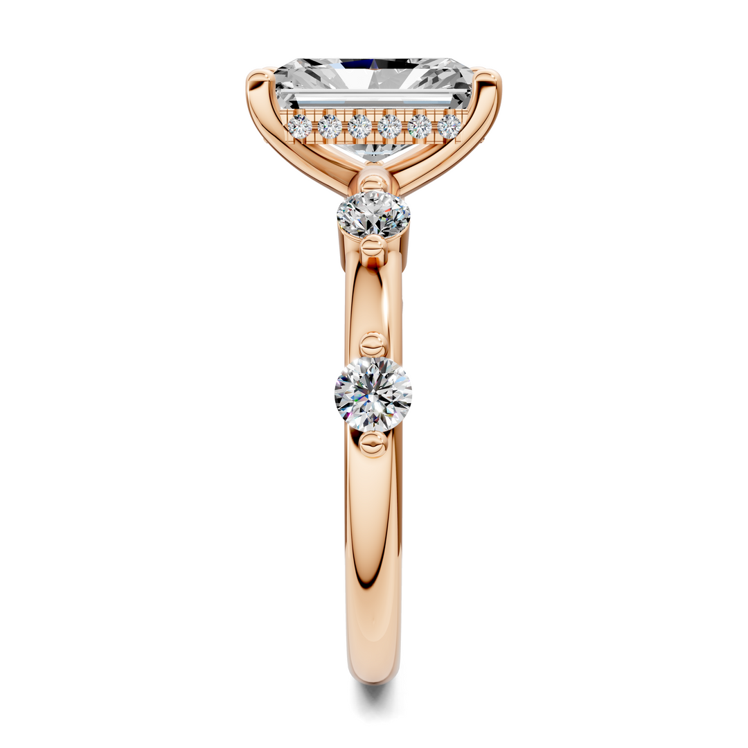Serena Hidden Halo Accent Ring