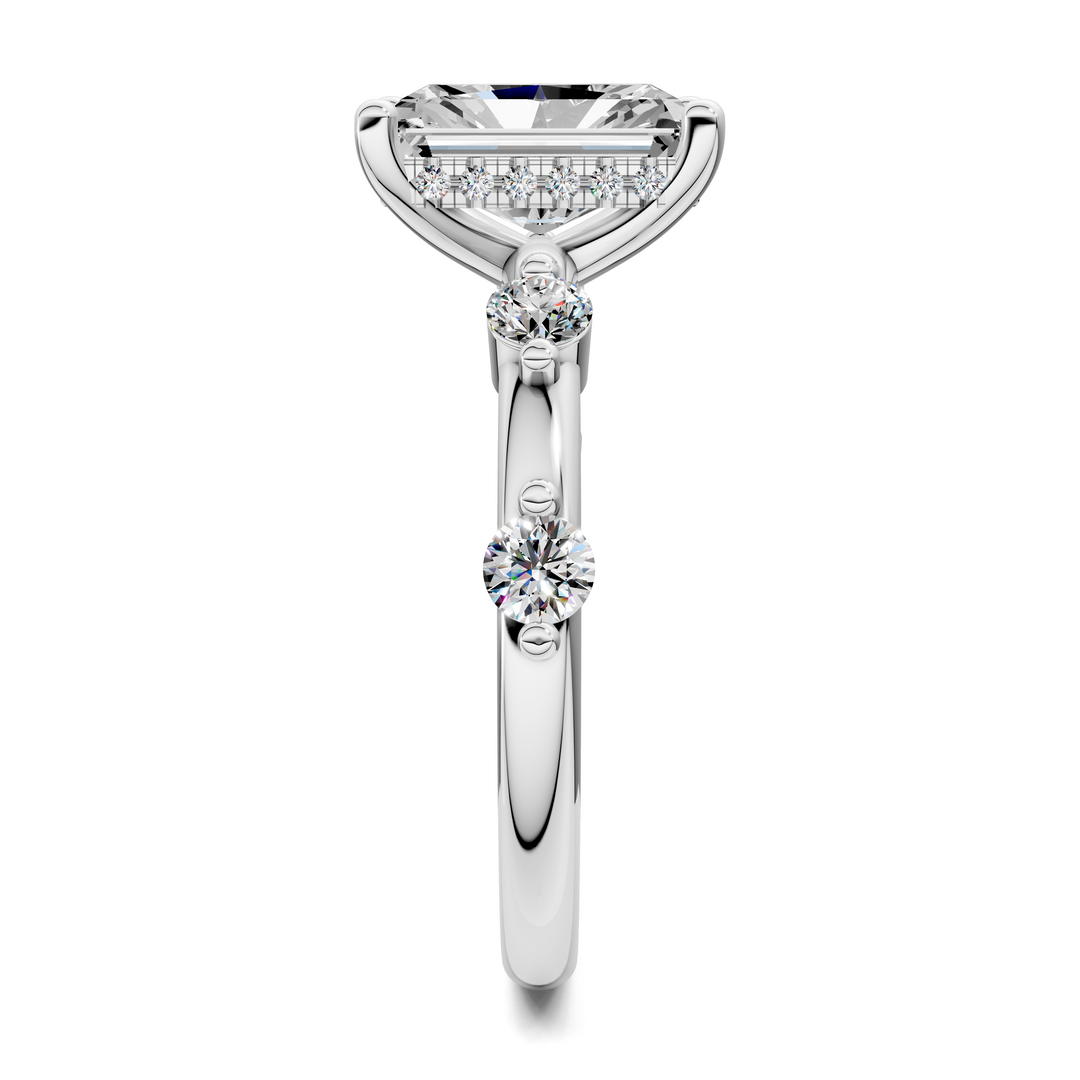 Serena Hidden Halo Accent Ring