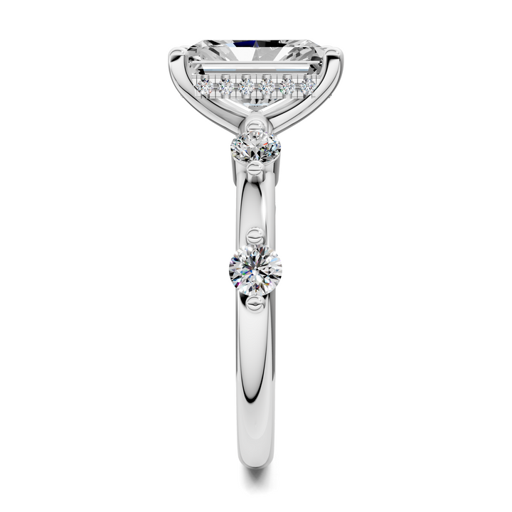 Serena Hidden Halo Accent Ring