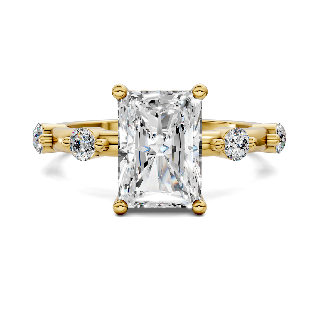 Serena Hidden Halo Accent Ring