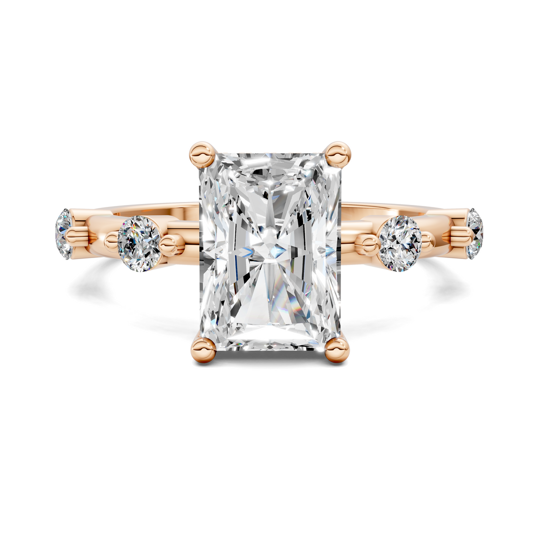 Serena Hidden Halo Accent Ring