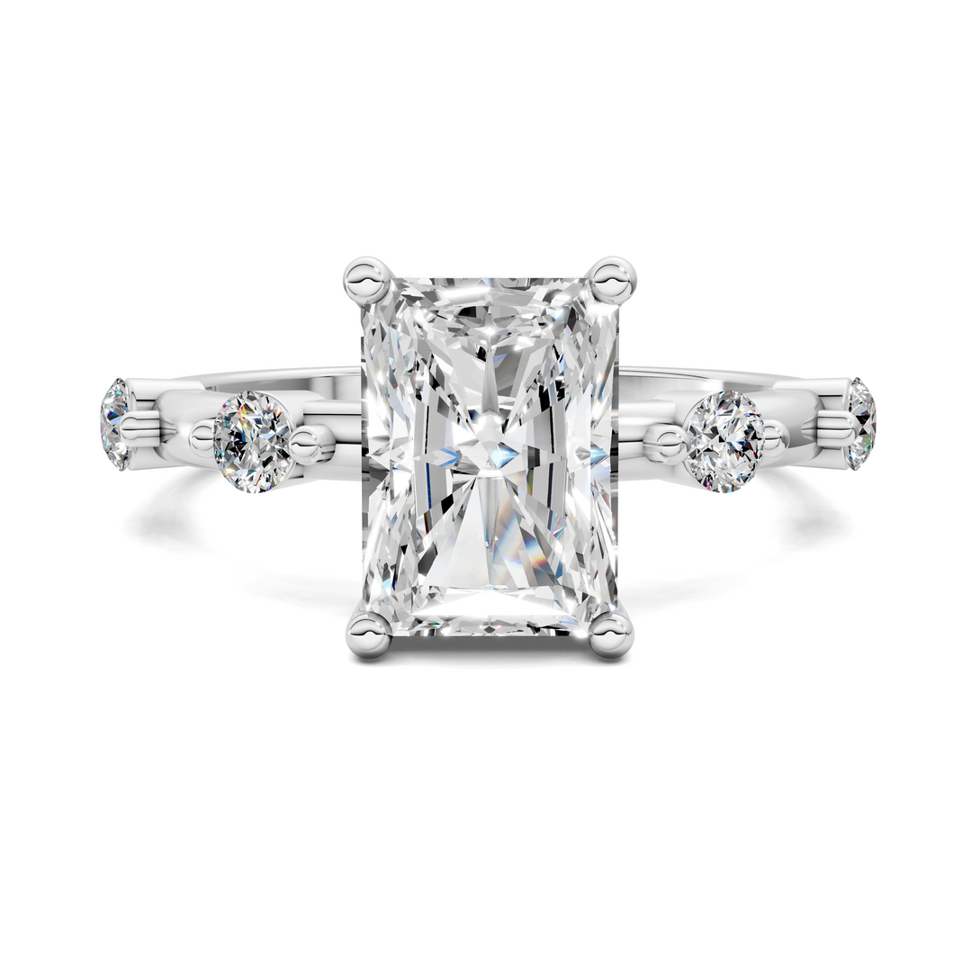 Serena Hidden Halo Accent Ring Setting