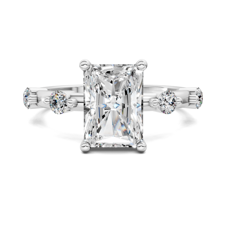 Serena Hidden Halo Accent Ring