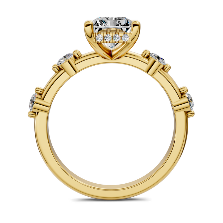Serena Hidden Halo Accent Ring Setting