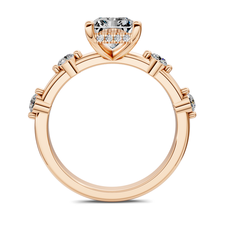 Serena Hidden Halo Accent Ring