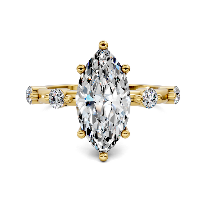 Serena Hidden Halo Accent Ring Setting