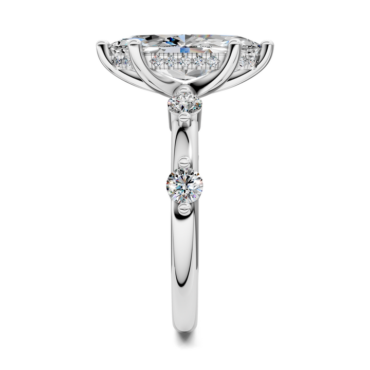 Serena Hidden Halo Accent Ring
