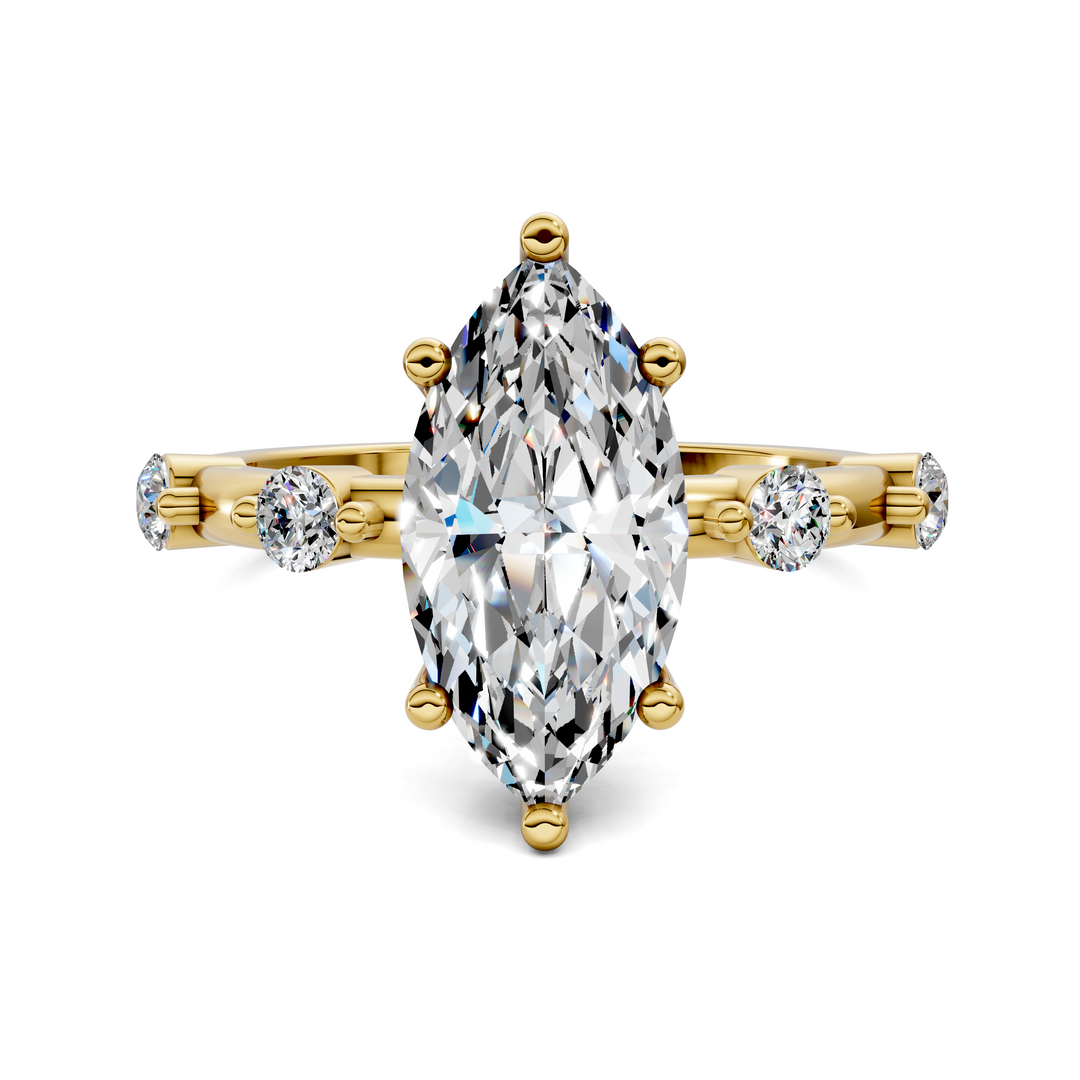 Serena Hidden Halo Accent Ring