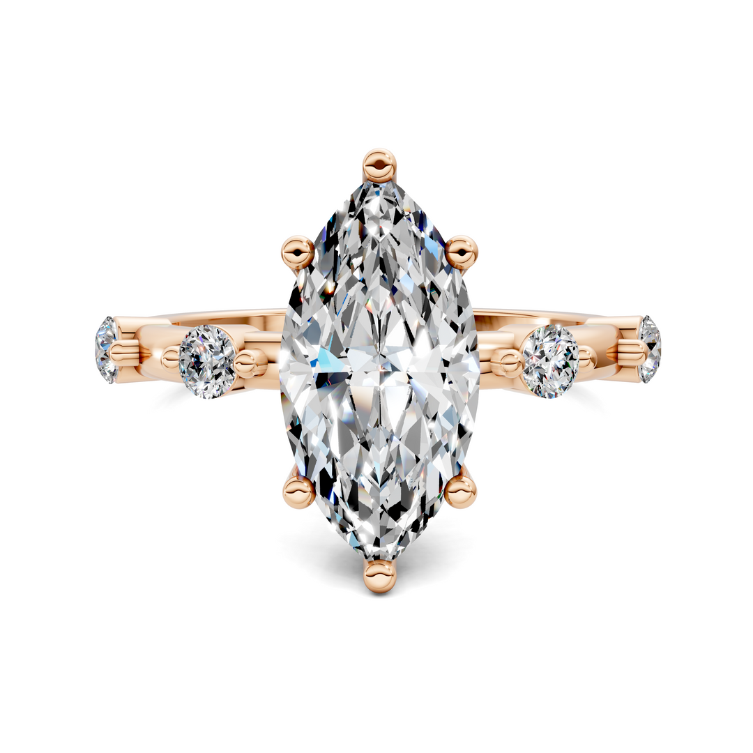 Serena Hidden Halo Accent Ring