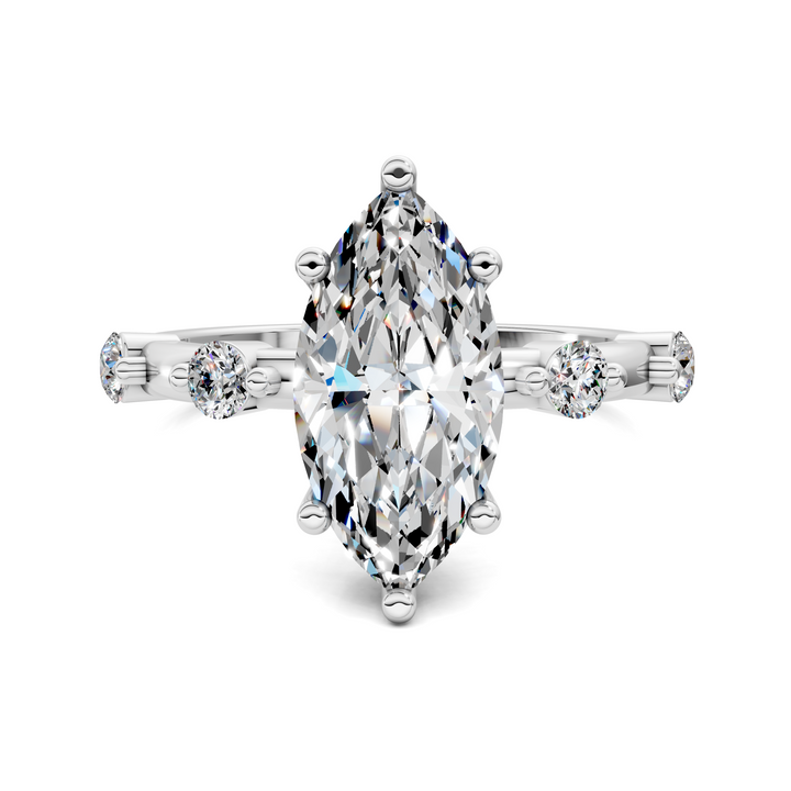 Serena Hidden Halo Accent Ring
