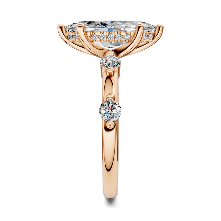 Serena Hidden Halo Accent Ring
