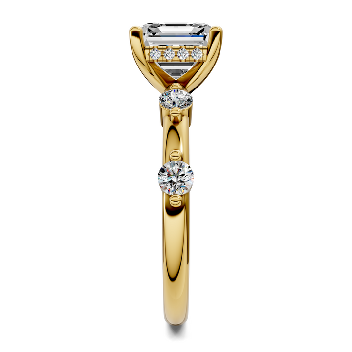Serena Hidden Halo Accent Ring Setting
