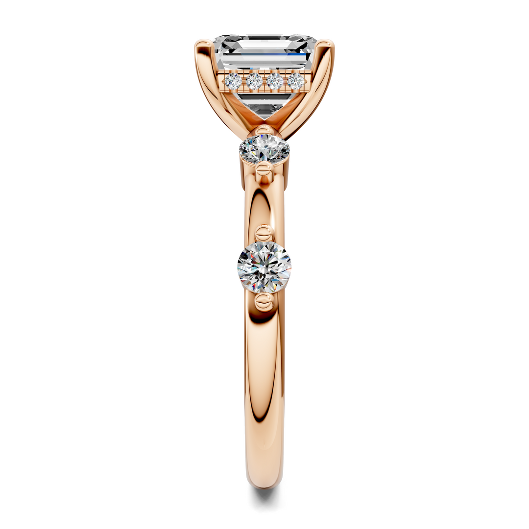 Serena Hidden Halo Accent Ring
