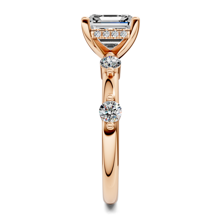 Serena Hidden Halo Accent Ring