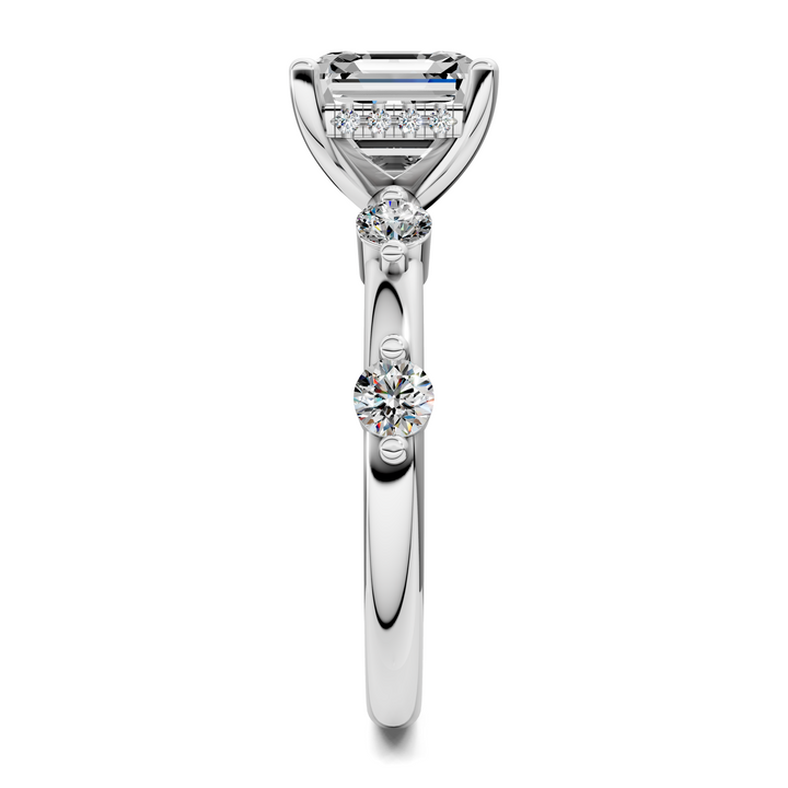 Serena Hidden Halo Accent Ring Setting