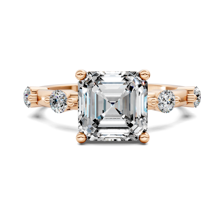 Serena Hidden Halo Accent Ring Setting