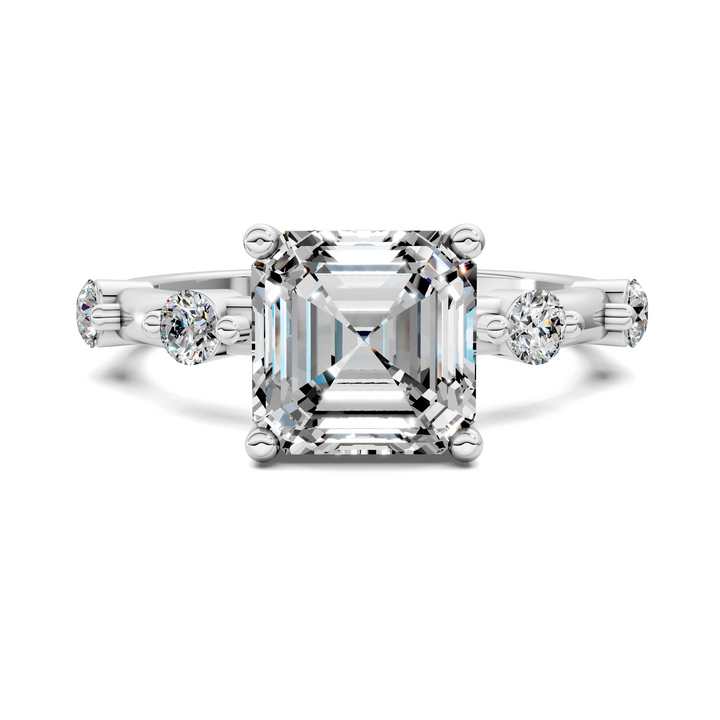 Serena Hidden Halo Accent Ring