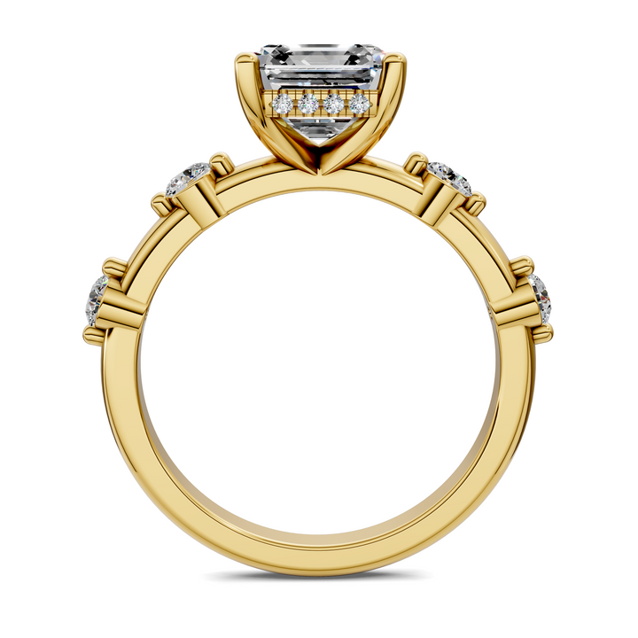 Serena Hidden Halo Accent Ring Setting