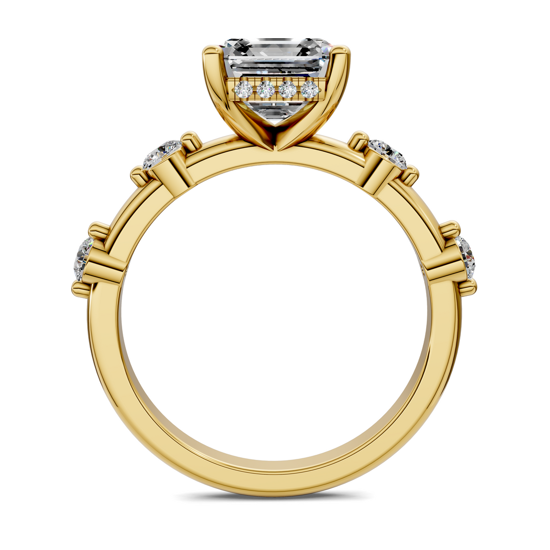 Serena Hidden Halo Accent Ring