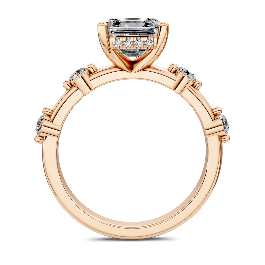 Serena Hidden Halo Accent Ring