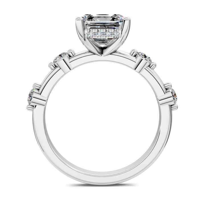 Serena Hidden Halo Accent Ring