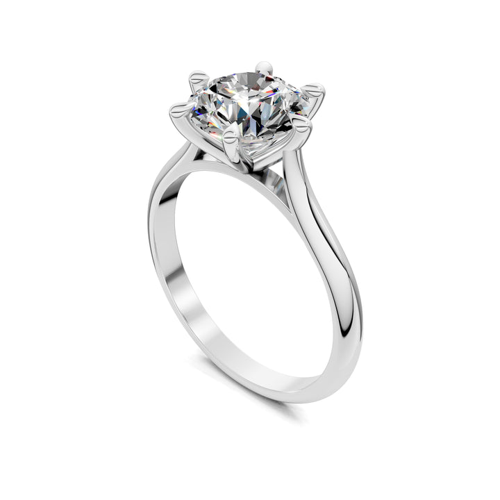 SA47 - Michelle Solitaire six prong Ring