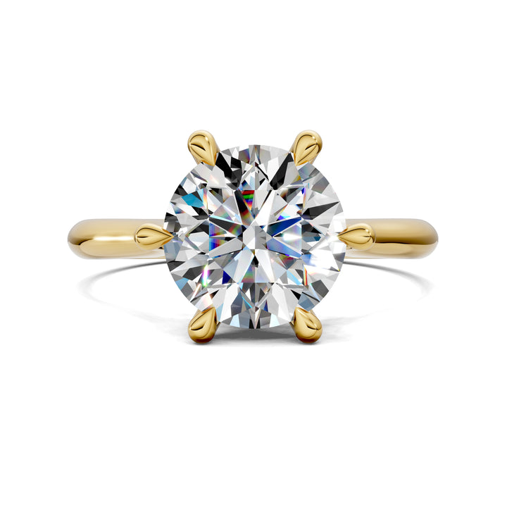 SA47 - Michelle Solitaire six prong Ring