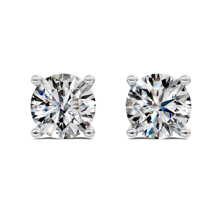 Round Cut Basket Studs