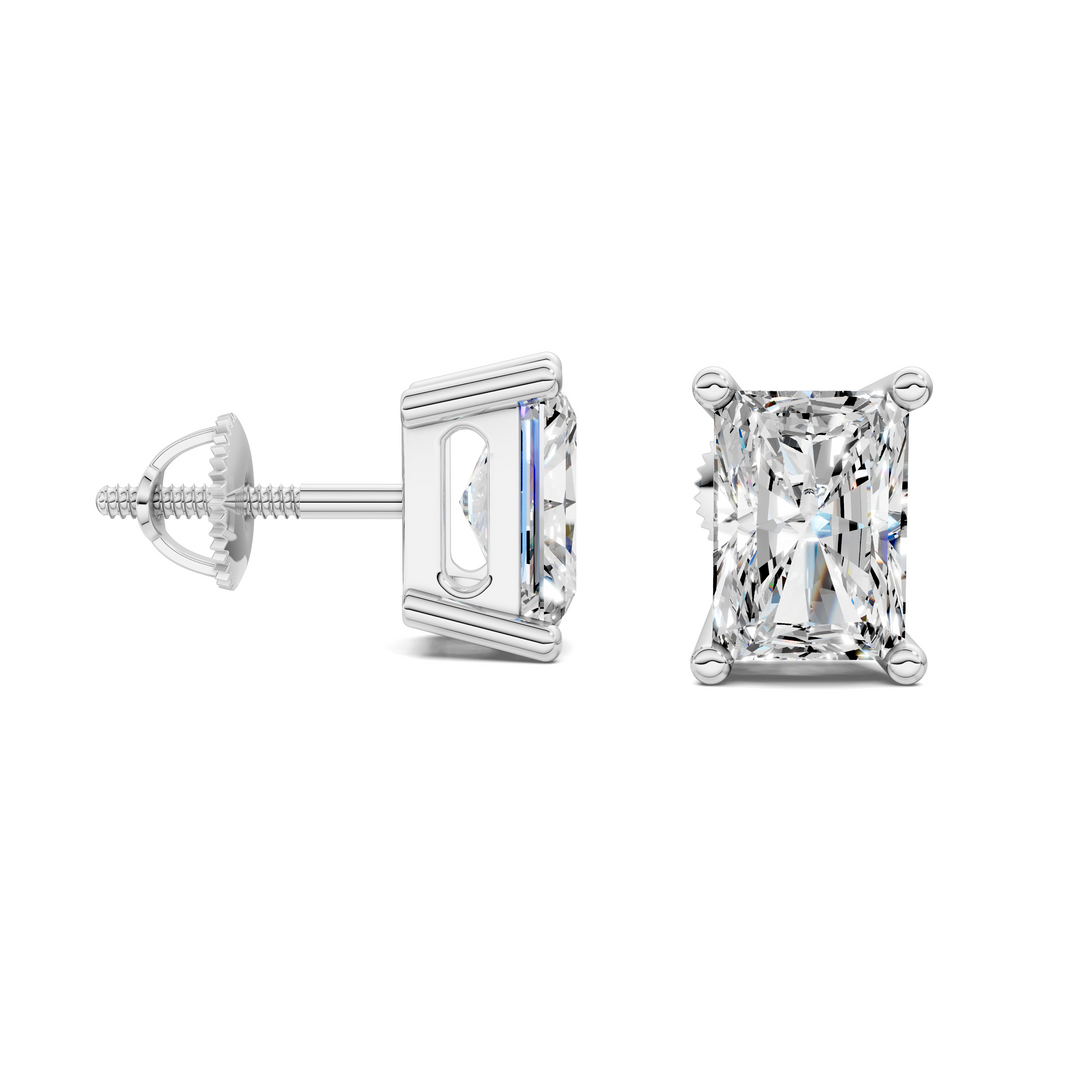 Radiant Cut Basket Studs